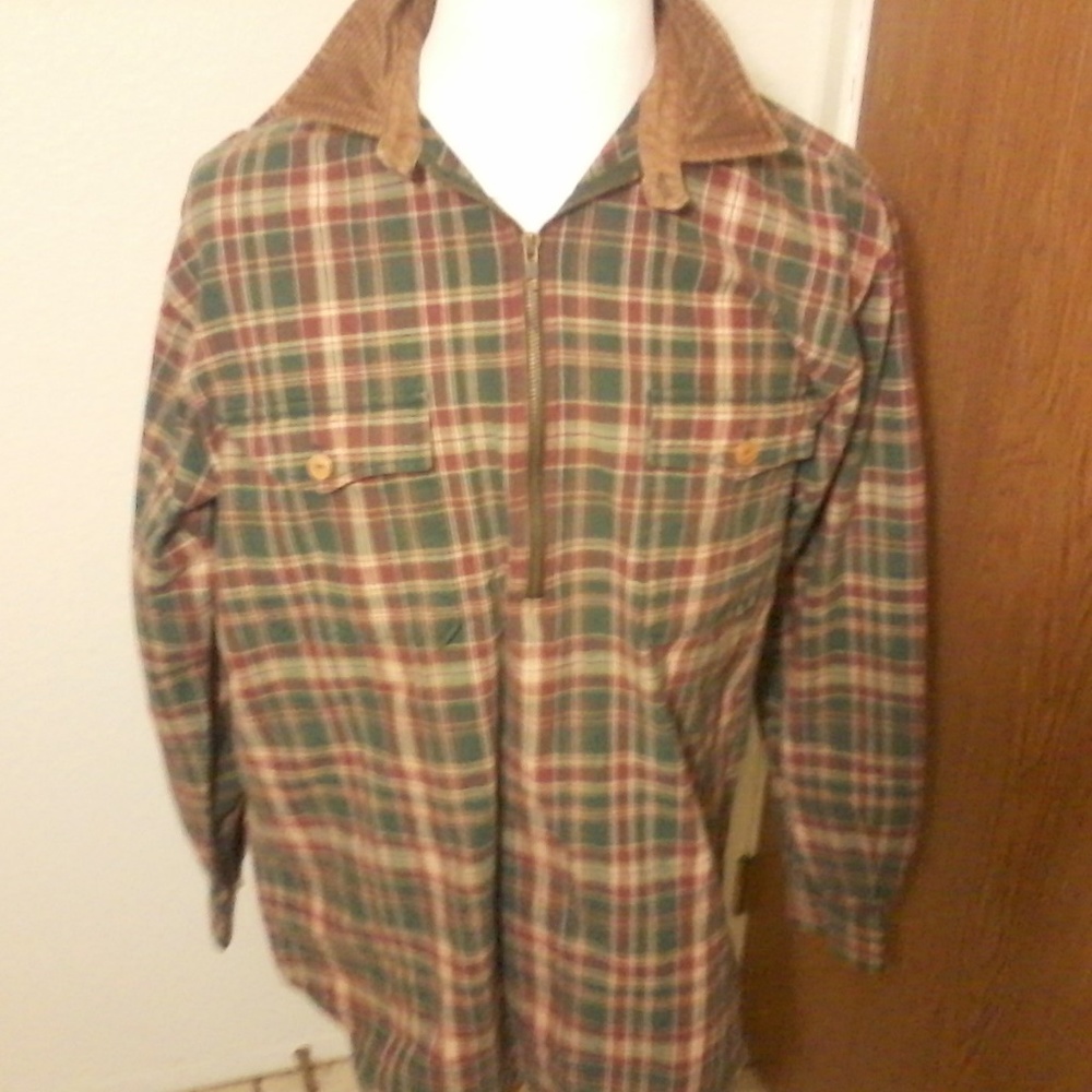 Ralph Lauren mens Large Heavy Cotton Plaid Shirt